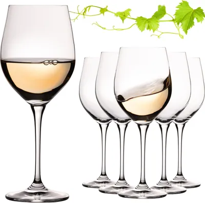 Produktbild von IMPERIAL Bauchige Weißweingläser 450ml Set 6-Teilig "Havanna" Weingläser aus Crystalline Glas Spülmaschinenfest