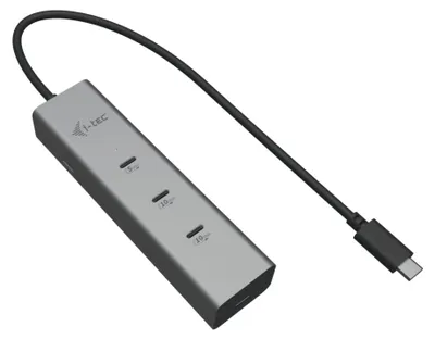 Produktbild von i-tec Metal USB-C Charging HUB 5port with USB-C video 8K + Power Delivery 85W