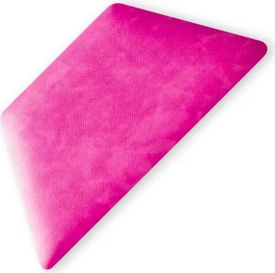Produktbild von TAPHICEROS Halb Hex Wandpaneel Polsterpaneel, 30x15 cm, Oben/Unter, 1stk, ALOVA 75, Violett, Wandkissen Halb Hexagon Wandpolster Kopfteil für Bett Gepolstert Polsterplatte