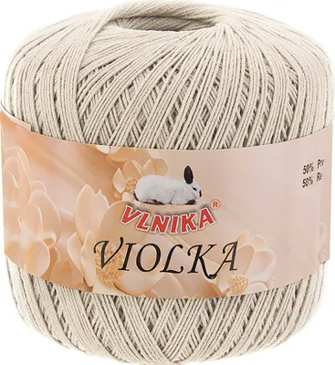 Produktbild von Häkelgarn Violka 50g Baumwolle tlw. recycled Klassikgarn Filetgarn unifarben