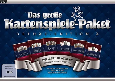 Produktbild von Große Kartenspiele-Paket 2 PC Deluxe