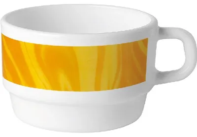Productafbeelding van BORMIOLI ROCCO Careware koffiekop, geel, inhoud: 0,22 liter