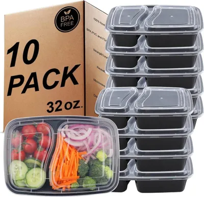 Produktbild von Meal-Prep-Behälter-Set mit 20 Stück, 1 Fach, 1 Liter