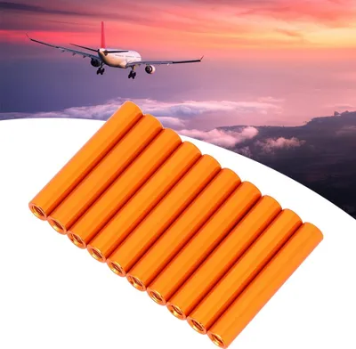 Produktbild von 10Pcs M3x30 Round Aluminum Standoff Column Spacer Stud Fastener Rods Orange