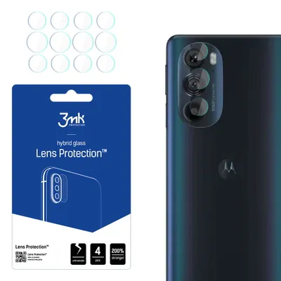 Produktbild von 3mk Hybridglas Lens Protection für Motorola Edge Plus 2022 Kamera Objektiv Kameralinse 0,16mm 6H (4 Stück)