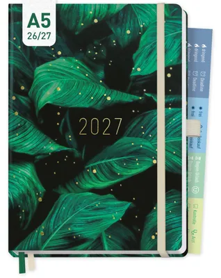 Produktbild von Chäff-Timer Premium 2026/2027 / 17 Monate / A5 / Green Leaves / Häfft-Verlag