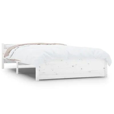Obrázek produktu pro vidaXL Postel z masivu bílá 120x200 cm
