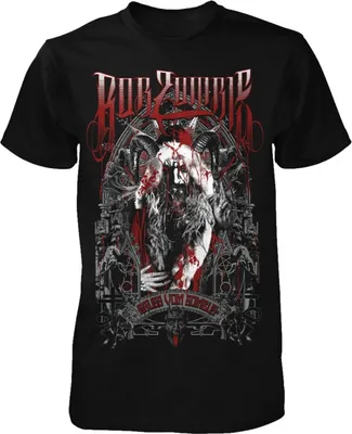 Image de Rob Zombie - T-shirt "Krampas" pour homme/femme unie RO2513 (XL) (Noir)