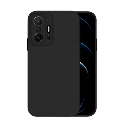 Produktbild von Hülle für Xiaomi 11T / 11T Pro Case Cover Bumper Silikon Softgrip Schutzhülle Farbe: Schwarz