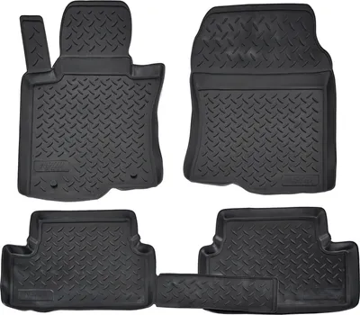 Produktbild von NORM LINERS | 3D Gummimatten Auto Matten Fussmatten Kompatibel mit Honda Accord 8 2008-2012, Individuelle Passform mit Hohem Rand cca 4-5cm, Allwetter,