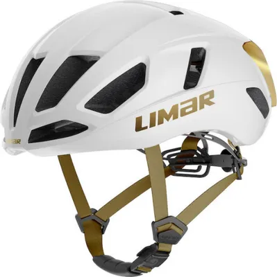 Zdjęcie produktu dla Limar Air Atlas W&B Ice White Gold M Biały/złoty – aerodynamiczny kask do rowerów szosowych ...