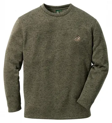Produktbild von Mysqafe Strickfleece Pullover Herren (Oliv) Größe 5XL
