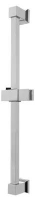 Produktbild von Duschstange 61 cm - Wandmontage Gleiterstange - Verstellbarer Duschkopfhalter - Edelstahl - Silber