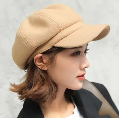 Immagine prodotto di Berretto con visiera da donna Brenda - Elegante Marrone Chiaro KP11062