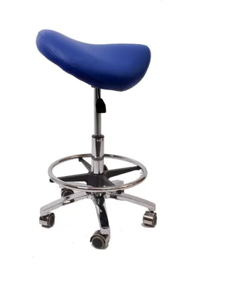 Obrázok produktu pre Ergonomická sedlová stolička s gumovými kolieskami