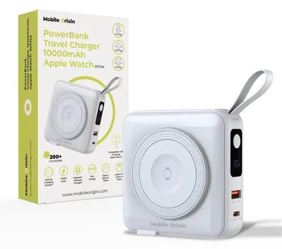 Immagine prodotto di Mobile Origin PBT-03L-WHT, 10000 mAh, polimeri di litio (LiPo), Power Delivery, Quick Charge, ricarica wireless, 3,85 V, bianco