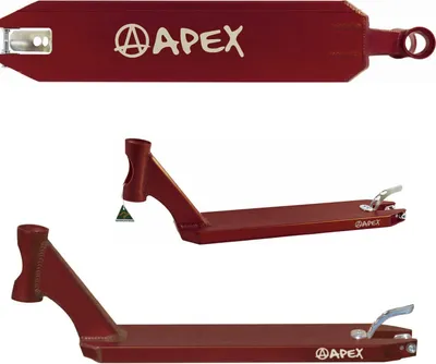 Produktbild von Apex Pro Stunt-Scooter Deck 600 (51cm) rot