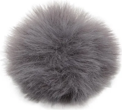 Imagen del producto de KIMISS - Protector antipolvo para micrófono de solapa, tipo "oreja de conejo", de 0,5 cm, para reducir el ruido (gris)