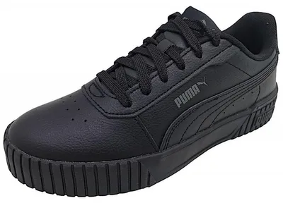 Imagen del producto de Zapatillas Puma Carina 2.0 para mujer, diseño casual, color negro, con plantillas cómodas y corte bajo