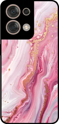 Produktbild von Smartphonica Telefon Fall geeignet für Oppo Reno8 5G mit Marmor-Druck - TPU zurück Abdeckung Fall Marmor-Design - Pink