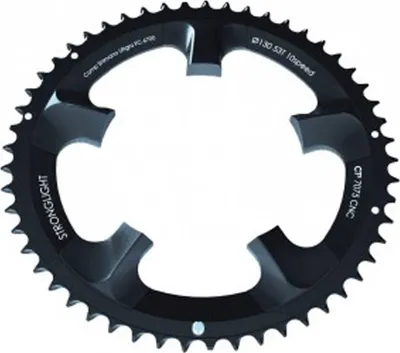 Produktbild von STRONGLIGHT 273703 Kettenblatt Ultegra/E 110mm innen 39 Zähne, ct², 10-fach, schwarz (1 Stück)