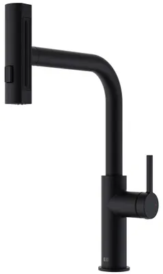 Image de Esserain mitigeur évier à douchette extractible noir mat Essebagno