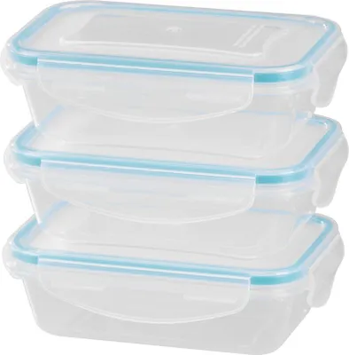 Image de Boîte MagicHome Lunchbox set YH375, rectangulaire, set de 3 pieces, 400 ml, 162x111x51 mm