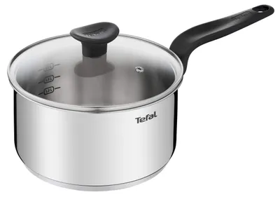 Productafbeelding van 20 cm pan van roestvrij staal met deksel, Tefal E3082404