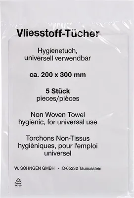 Obrázek produktu pro SÖHNGEN® 1005007 Vliestücher - 200 x 300 mm á 5 Stück