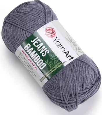 Produktbild von Yarn Art Jeans Bamboo 128 Grey Strickgarn