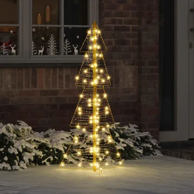 Obrázek produktu pro vidaXL Vánoční stromek se 100 LED diodami Teplá bílá 120 cm PET