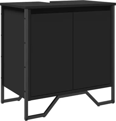 Zdjęcie produktu dla VidaXL 848654, Czarny, Metal, Drewno, 600 mm, 350 mm, 600 mm, 1 szt.