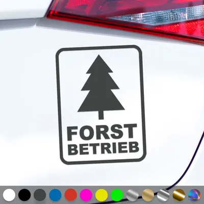 Produktbild von PantherPixel Forstbetrieb Aufkleber Forstwirt Forstarbeiten Sticker Auto Geschenkidee Farbe Dunkelgrau