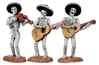 Productafbeelding van Kerstfiguur Skeleton mariachi band LEMAX