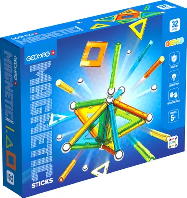 Obrázok produktu pre Geomag Gems Magnetické Tyčky 32Ks