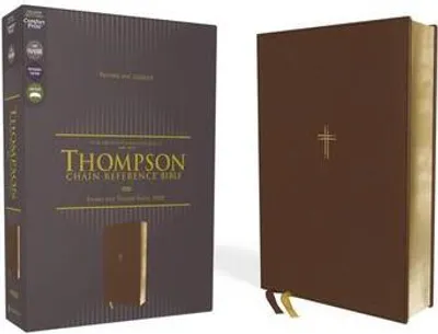 Immagine prodotto di NASB, Thompson Chain-Reference Bible, Leathersoft, Brown, 1995 Text, Red Letter, Comfort Print