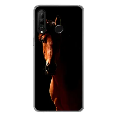 Produktbild von MuchoWow® Handyhülle Schutzhülle Hülle für Huawei P30 Lite Pferd - Licht - Porträt Silikon Softcase Handy Hülle - Handyhülle
