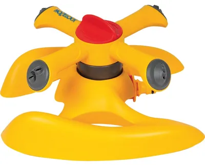 Produktbild von Hozelock Rundsprinkler Plus 254 m², Rotierender Wassersprenger, 254 m², Grau, Gelb