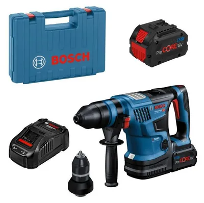 Image de Perforateur sans-fil Bi turbo BOSCH 0611914003 - GBH 18V34 CF Pro SDS Plus + 2 batteries 5,5Ah + chargeur