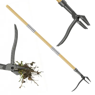 Immagine prodotto di Sradicatore di erbacce con manico lungo e pedale. (Altezza: 110 cm)