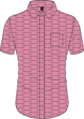Produktbild von Pink Floyd - Kuriermuster Uni Großes T-Shirt - Pink