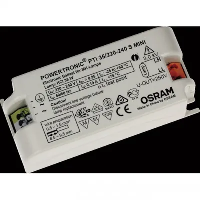 Produktbild von Osram PTi 35/220…240 S MINI, 50000 h, -25 - 50 °C, 198 - 264 V, 50/60 Hz, 20 A, 43 mm