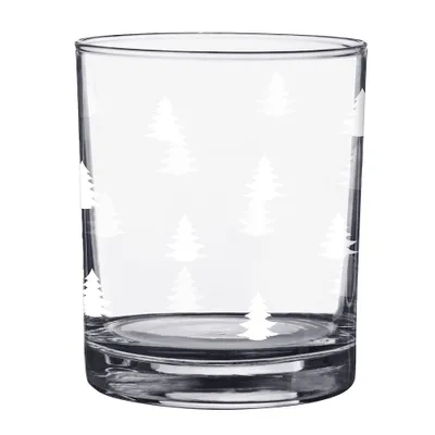 Produktbild von Clayre & Eef Wasserglas 230 ml Glas Weihnachtsbäume