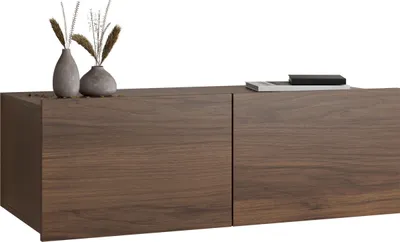 Produktbild von MIRJAN24 TV-Lowboard Calabrini 3, Stilvoll Wohnzimmer, TV-Lowboard mit zwei Drehtüren (Farbe: Nuss Warmia)