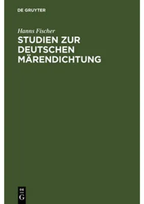 Obrázek produktu pro Studien zur deutschen Märendichtung