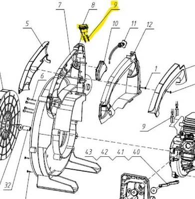 Image de Interrupteur d'allumage STOP Souffleur McCulloch GB322 PoulanPro PLB26 PRB26