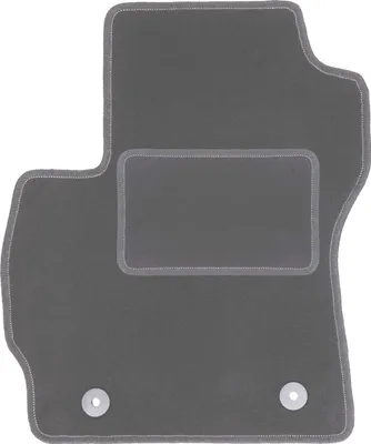Produktbild von Fahrerfußmatte Velours graphit passend für Mazda 5 I (2005-2010, Minivan) – mit Befestigungen – passgenau