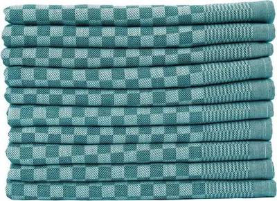 Zdjęcie produktu dla Zestaw 10 ręczników kuchennych Unyqoos®, 50 x 70 cm, 100% bawełna, 210 g/m² (75 g/sztukę), certyfikat Oeko-Tex Standard 100, 5 kolorów, bardzo chłonne