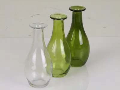 Image de 12x Vases en verre Set de 3 Décoration Table Fleurs Plantes Vase Bouquet Bouteilles