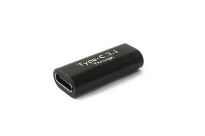 Produktbild von SYSTEM-S USB 3.1 Adapter Typ C Buchse zu Buchse Kabel in Schwarz